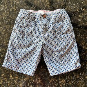 Scotch & Soda - Geometric Print Shorts - Blue/Black/Cream - Boys Size 6